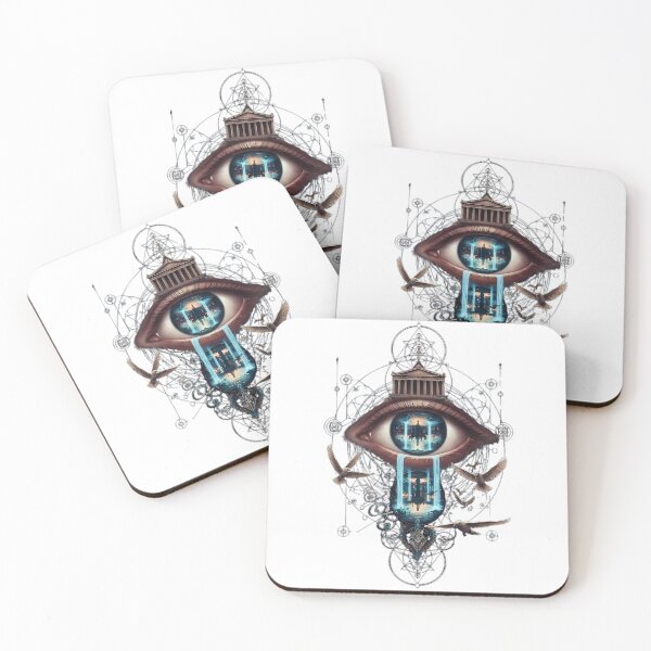 Item preview, FUIRY The All-Seeing Realm - Surreal Eye Sacred Geometry Art designed and sold by FUIRY .