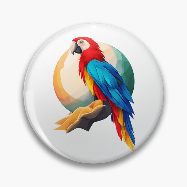 Item preview, Geometric Macaw Colorful Bird Art designed and sold by Aquima.