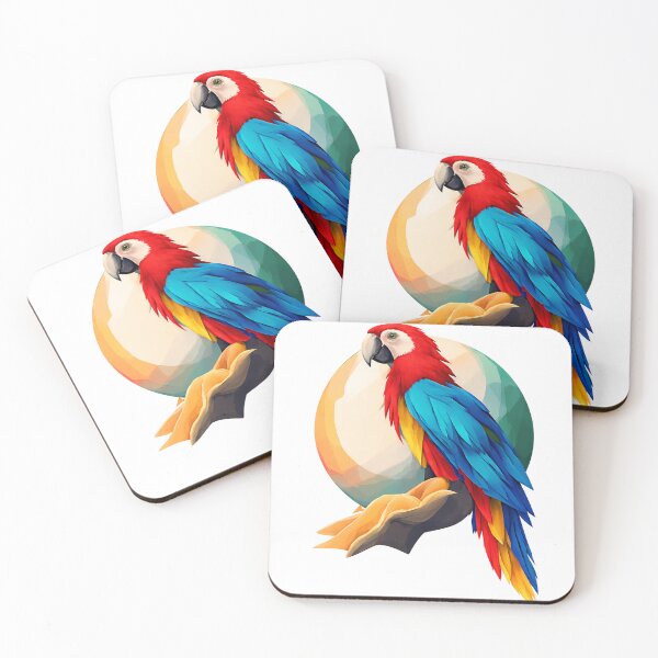 Item preview, Geometric Macaw Colorful Bird Art designed and sold by Aquima.
