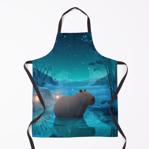 Item preview, Zen Capybara in Falling Snow designed and sold by Turocks.