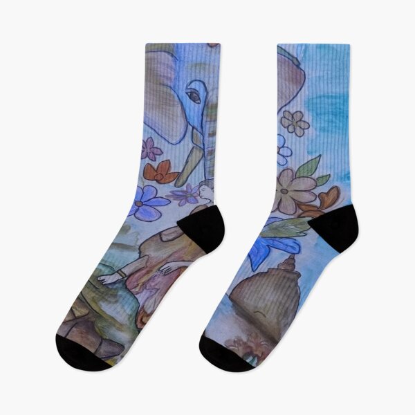 Item preview, Sacred Elephant Spirit – Peaceful Fantasy Floral Art designed and sold by AkkoAkko.