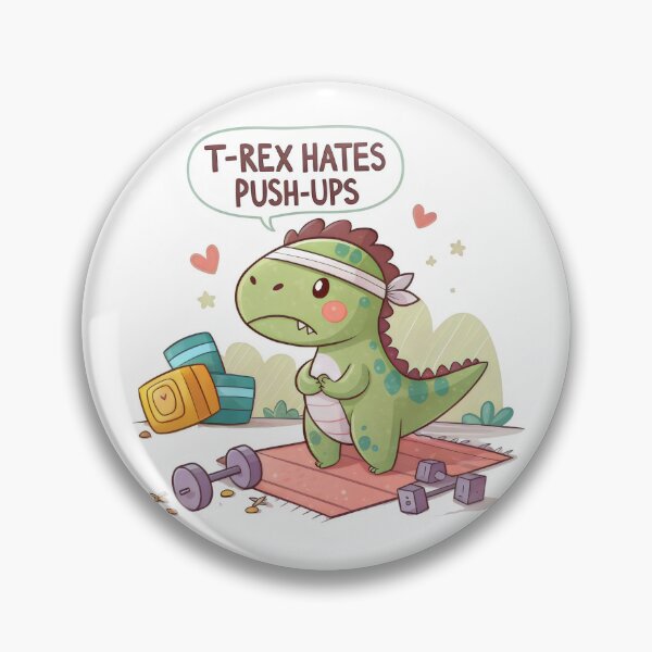 Item preview, t-rex hates push-ups designed and sold by GogoGrove.