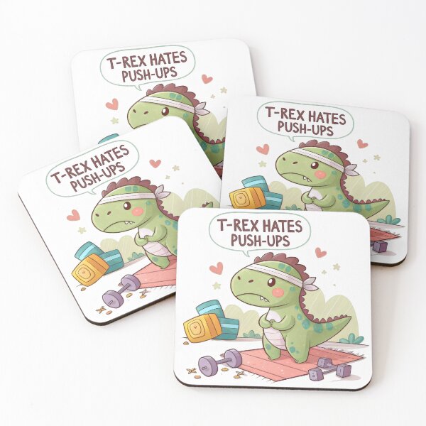 Item preview, t-rex hates push-ups designed and sold by GogoGrove.