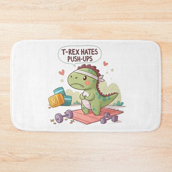 Item preview, t-rex hates push-ups designed and sold by GogoGrove.