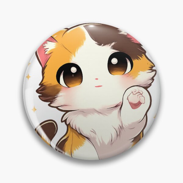 Item preview, Cute Chibi Calico Cat – Kawaii Anime Kitten with Sparkles | Pastel Aesthetic Art Inspired by Ilya Rozanov, Travball & Shane Hollander Trends designed and sold by zevorgue.
