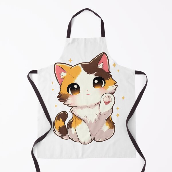 Item preview, Cute Chibi Calico Cat – Kawaii Anime Kitten with Sparkles | Pastel Aesthetic Art Inspired by Ilya Rozanov, Travball & Shane Hollander Trends designed and sold by zevorgue.