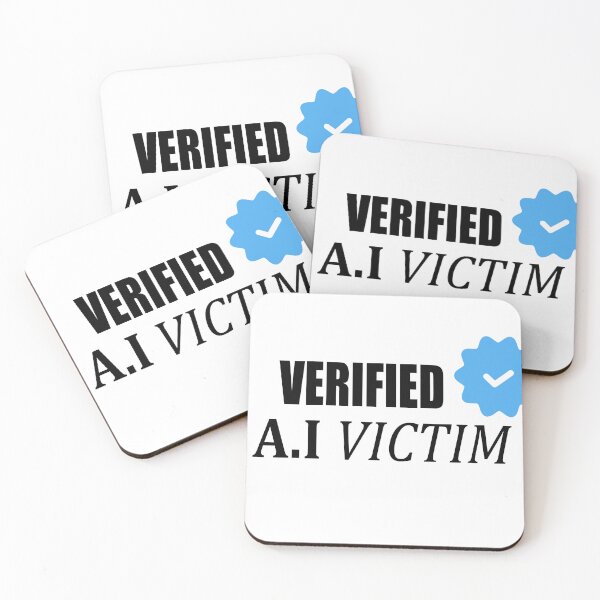 Item preview, Verified AI Victim designed and sold by GriffinRey.
