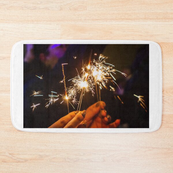 Item preview, Celebration With Sparklers At Night: Hands Holding Sparklers For Party Fun designed and sold by Nmallia.