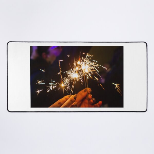 Item preview, Celebration With Sparklers At Night: Hands Holding Sparklers For Party Fun designed and sold by Nmallia.
