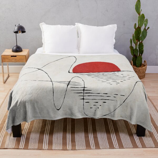 Item preview, Minimalist Abstract Line Art Red Sun Rise designed and sold by Ed & Harmony.