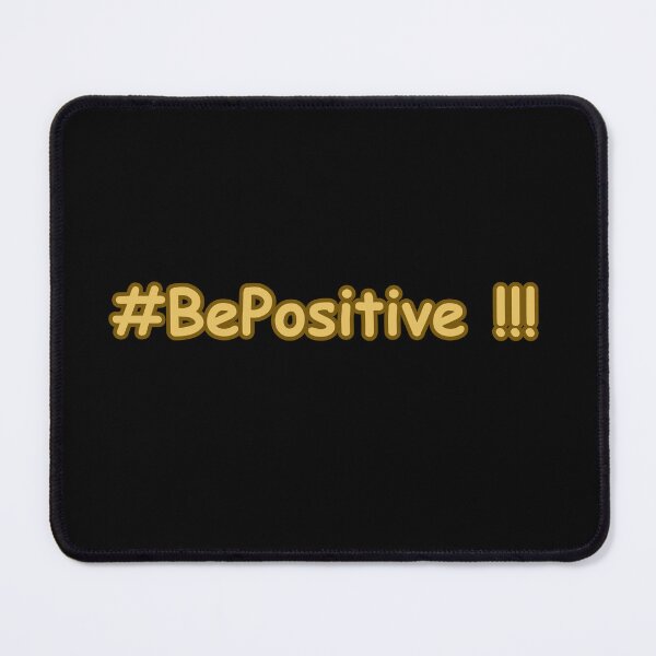 Item preview, Hashtag BePositive – Stay Positive Motivational Mindset Quote Typography designed and sold by CapriCreatives.