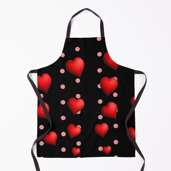 Item preview, Floating 3D Red Hearts on Black Polka Dot Pattern designed and sold by DeeLulu.
