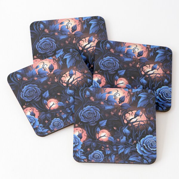 Item preview, Nightshade Bloom: Midnight Roses and Ethereal Glow designed and sold by CharlieDesings.