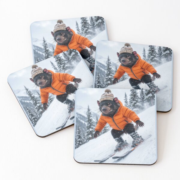 Item preview, Tasmanian Devil Shreds the Slopes designed and sold by Tridentulus.