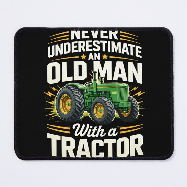 Item preview, Never Underestimate an Old Man With a Tractor T-Shirt, Funny Farmer Gift, Vintage Farming Humor Graphic Tee for Men designed and sold by JoyBoyStudio1.