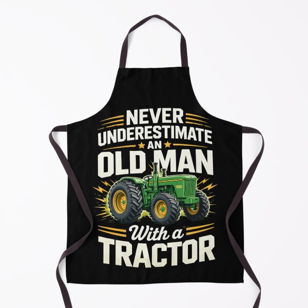 Item preview, Never Underestimate an Old Man With a Tractor T-Shirt, Funny Farmer Gift, Vintage Farming Humor Graphic Tee for Men designed and sold by JoyBoyStudio1.