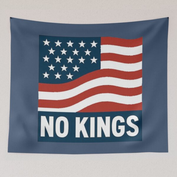 Item preview, "No Kings" slogan used in the US during mass protests designed and sold by JaroDesign2023.
