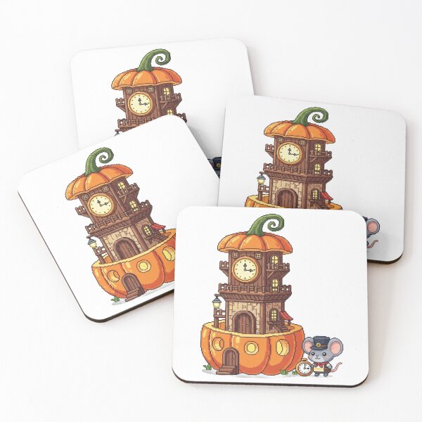 Item preview, Enchanted Pumpkin Mouse Pixel Art - Kawaii Cottagecore Mouse with Glowing Pumpkin - Whimsical Magical Fall Sticker designed and sold by Pixel Girl Aesthetic Studio.