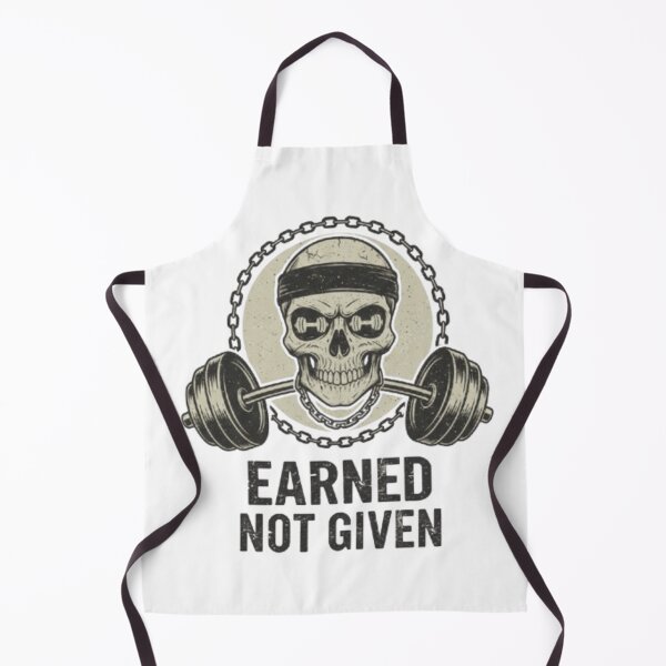 Item preview, Vintage Earned Not Given Skull Gym Art designed and sold by t-shirt studio.