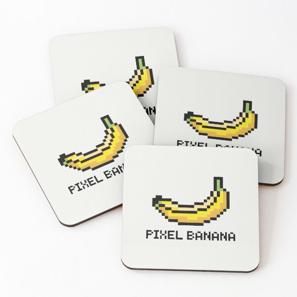 Item preview, Pixel Banana – Retro 8-Bit Fruit Illustration with Gaming Vibes designed and sold by SplashTastic.