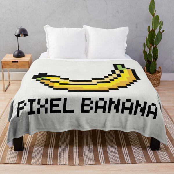 Item preview, Pixel Banana – Retro 8-Bit Fruit Illustration with Gaming Vibes designed and sold by SplashTastic.