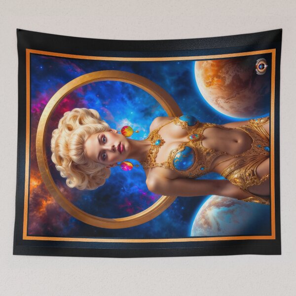 Item preview, Celestial Sovereign Seraphia Solis Empress Of The Stars Stunning AI Concept Art by Xzendor7 designed and sold by Xzendor7 Digital Art Creations.