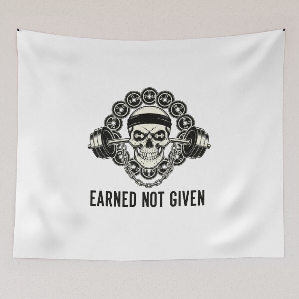 Item preview, Hardcore Gym Skull with Barbells and Chains designed and sold by t-shirt studio.