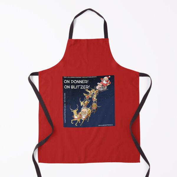 Item preview, On Donner! On Blitzer! – Funny Santa & Reindeer Christmas Cartoon designed and sold by Rick London Gifts.