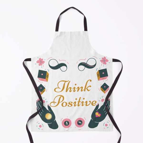 Item preview, Think Positive - Cute Inspirational Quote Illustration designed and sold by chunzartshop.