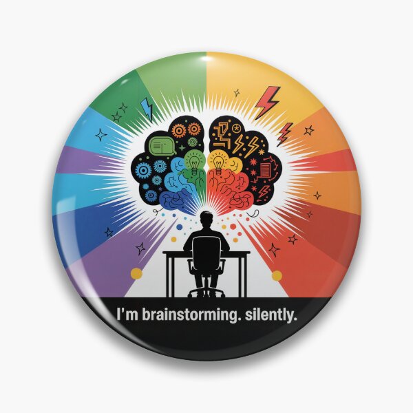 Artikelvorschau, Ich brainstorme. Im Stillen. – Kreatives Denken & Ideenexplosion Design entworfen und verkauft von WatchesAndMore.