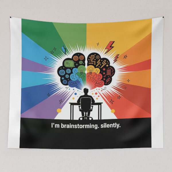 Item preview, I’m Brainstorming. Silently. – Creative Mind & Idea Explosion Design designed and sold by WatchesAndMore.