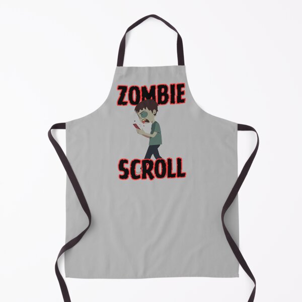 Item preview, Zombie Scroll | Funny Phone Addiction Zombie Cartoon designed and sold by Lunaria Arts.