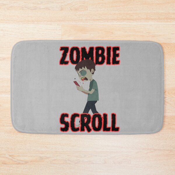 Item preview, Zombie Scroll | Funny Phone Addiction Zombie Cartoon designed and sold by Lunaria Arts.