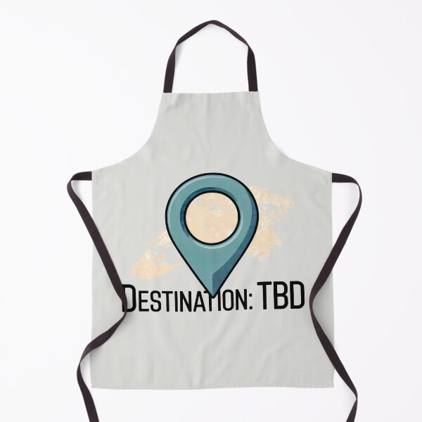 Item preview, Destination: TBD – Teal Location Pin with World Map Background designed and sold by SplashTastic.