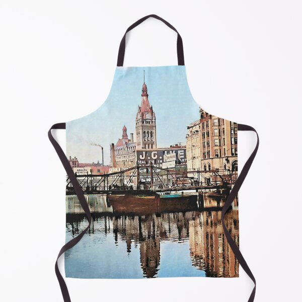 Item preview, The River from Sycamore St, Milwaukee c1901 designed and sold by Susan Savad.