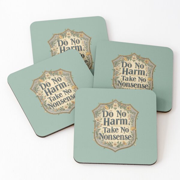 Item preview, Do No Harm Take No Nonsense – Vintage Medical Quote Art designed and sold by mikasa.art.