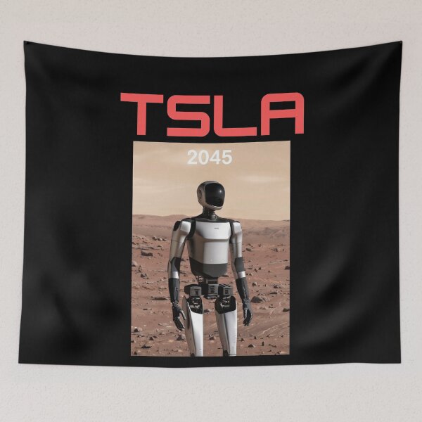 Item preview, tesla humanoid robot art designed and sold by TEEJAMBOREE.