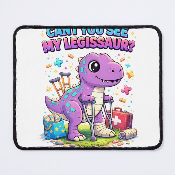 Item preview, Cant You See My Legissaur? T-Shirt, Funny Dino Injury Shirt Gift, Cute Dinosaur Humor Graphic Tee for Kids Adults designed and sold by JoyBoyStudio1.