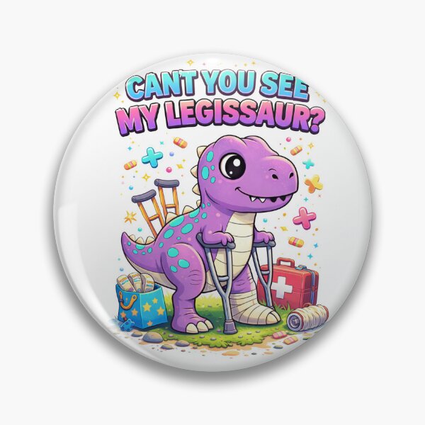 Item preview, Cant You See My Legissaur? T-Shirt, Funny Dino Injury Shirt Gift, Cute Dinosaur Humor Graphic Tee for Kids Adults designed and sold by JoyBoyStudio1.