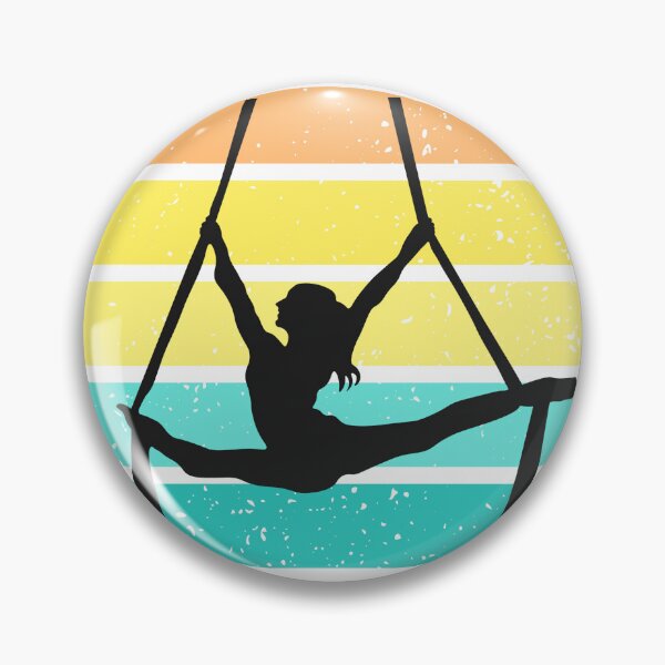Item preview, Aerial Silks Retro Sunset, Turquoise and Gold designed and sold by DropsOfOcean.
