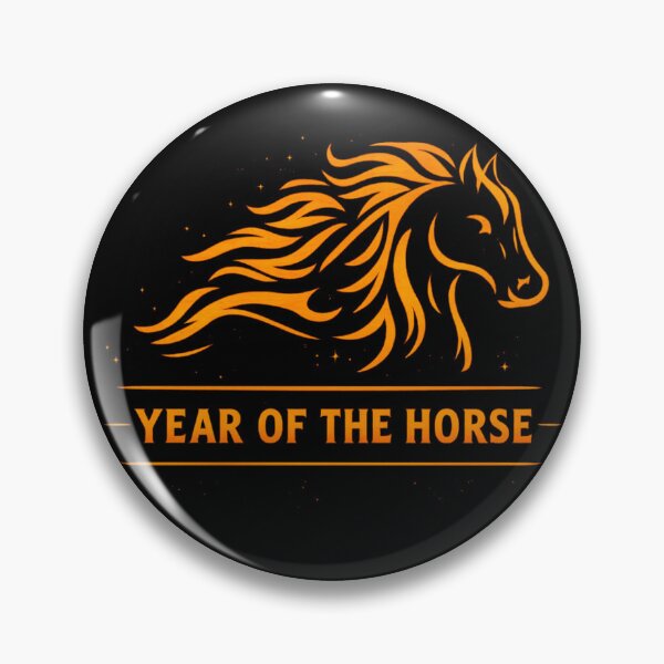 Item preview, Year of the Horse Fiery Mane – Lunar New Year Zodiac designed and sold by PunchDrop.