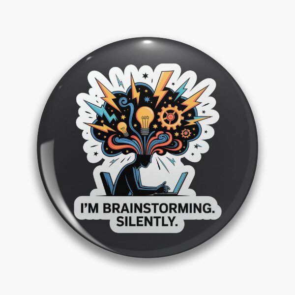 Artikelvorschau, Ich brainstorme. Im Stillen. – Kreatives Denken & Ideenexplosion Design entworfen und verkauft von WatchesAndMore.