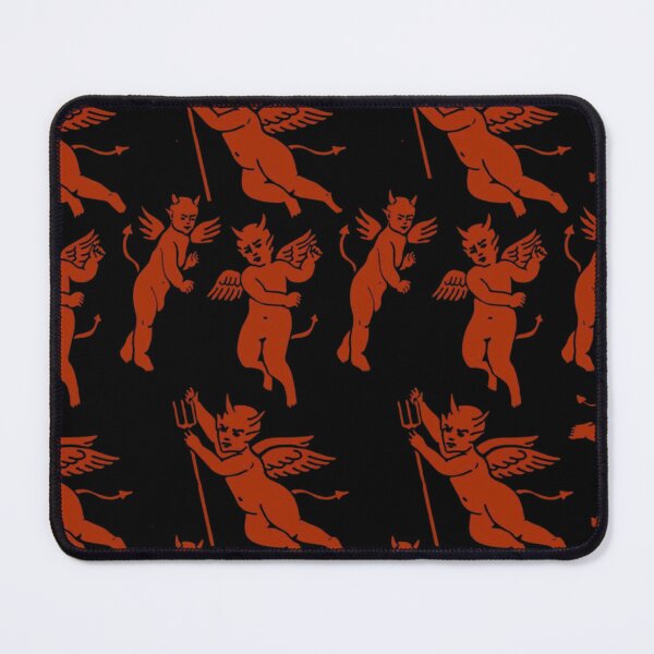 Item preview, Vintage Red Winged Devil Repeating Pattern designed and sold by kiamiontie.