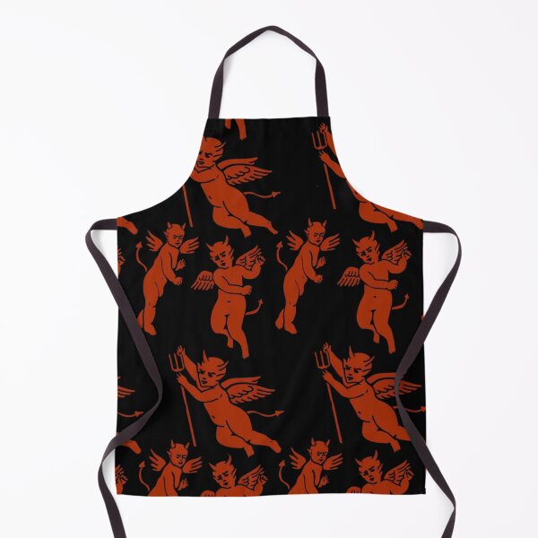 Item preview, Vintage Red Winged Devil Repeating Pattern designed and sold by kiamiontie.