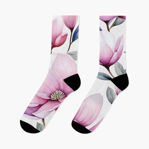 Item preview, Soft Pink Magnolia Seamless Pattern on White Background designed and sold by CharlieDesings.
