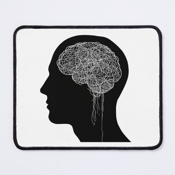 Item preview, Tangled Thoughts – Overthinking Mind Illustration designed and sold by Katzpy.