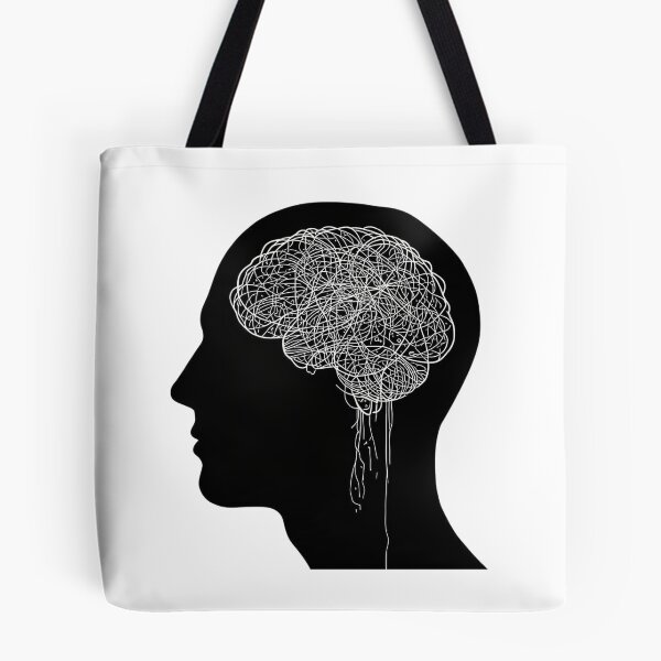 Item preview, Tangled Thoughts – Overthinking Mind Illustration designed and sold by Katzpy.