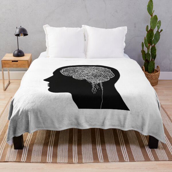 Item preview, Tangled Thoughts – Overthinking Mind Illustration designed and sold by Katzpy.