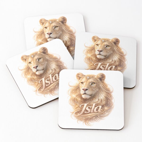 Item preview, Isla Leo – Radiant Female Name Zodiac Lion Fantasy Art Design designed and sold by AlexLineArt.