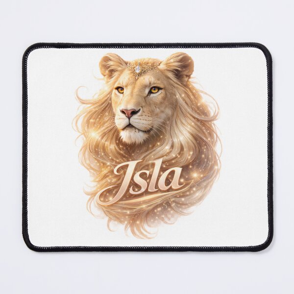 Item preview, Isla Leo – Radiant Female Name Zodiac Lion Fantasy Art Design designed and sold by AlexLineArt.